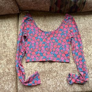 floral crop top